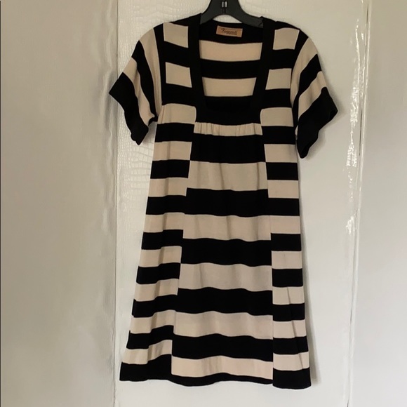 STRIPED SHIFT DRESS. - Picture 2 of 9